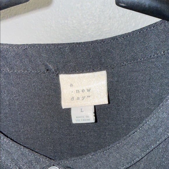 a new day Black Ruffle Sleeve Blouse - Picture 2 of 6